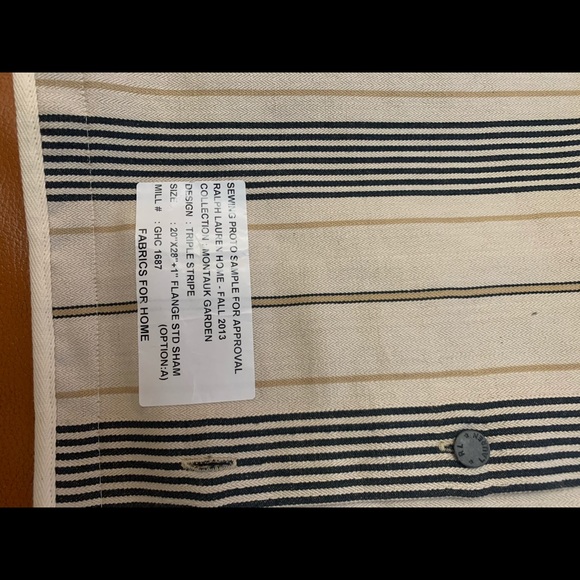 Ralph Lauren Lino Sham Pillow case Standart